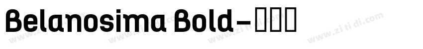 Belanosima Bold字体转换